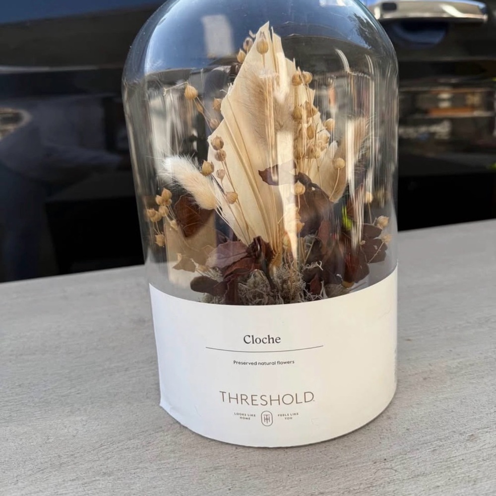 Threshold Cloche with Cream and Brown Accents